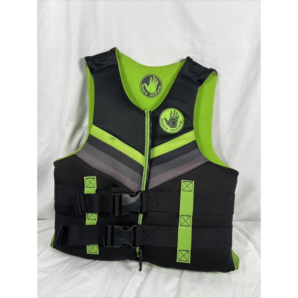 BODY GLOVE (YOUTH) GREEN‎ AND BLACK LIFE JACKET MODEL 323Y